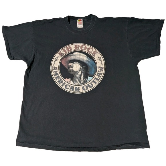 Kid Rock 2009 American Outlaw North American Tour T-Shirt - Men 2XL